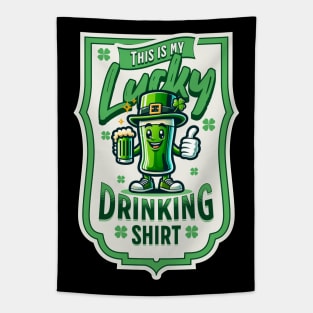 Lucky Drinking Shirt St Patrick's Day Tapestry