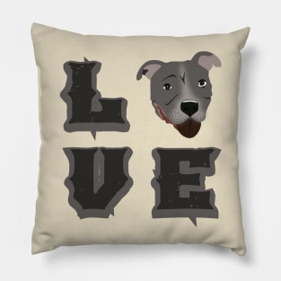 Love Pitbull Pillow