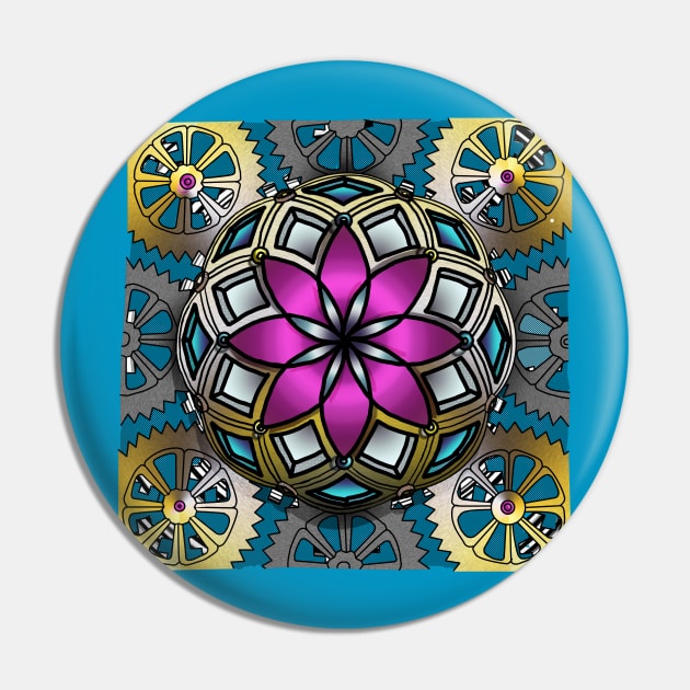 Jewel Mandala Pin by benjaminfaucher7