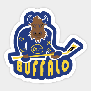 Buffalo Goat Head Sticker for Sale by Marz5166