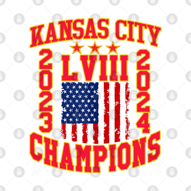 Super Bowl LVIII Champions - Kansas City Chiefs by Folke Fan Cv
