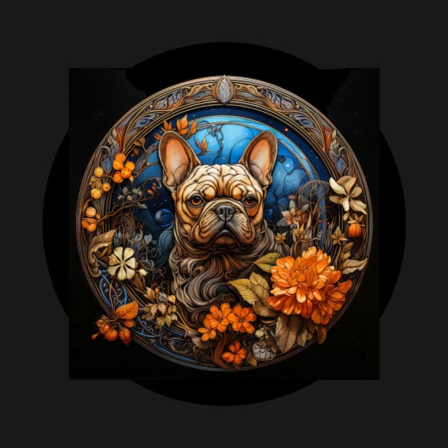 Autumn Frenchie Illustration by You Had Me At Woof