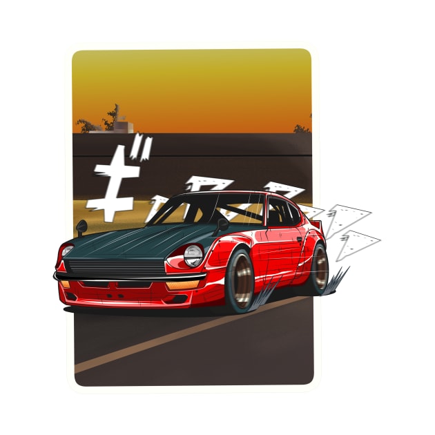 Datsun Z in Sunset by Aiqkids Design