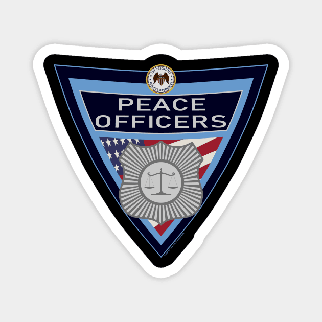 The Peace Officer/Police Essentials Shield Magnet by J. Rufus T-Shirtery