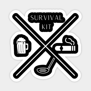 MANS SURVIVAL KIT Magnet