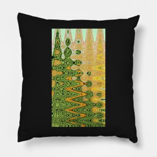 Abstract Christmas Trees II Pillow