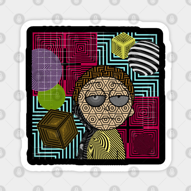 Abstract Morty Rick And Morty Magnet Teepublic Au