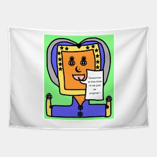 Just as Original Doodle Box Boy Tapestry