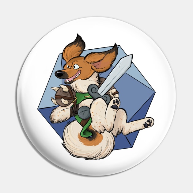 DnDoggos Epic Pose Pickles Pin by DnDoggos