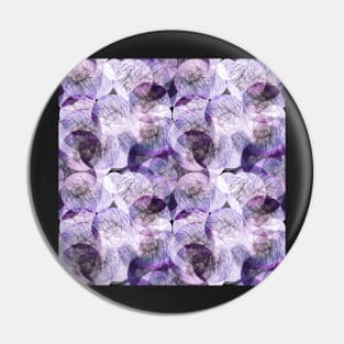 Dark Purple Night Forest Abstract Pin