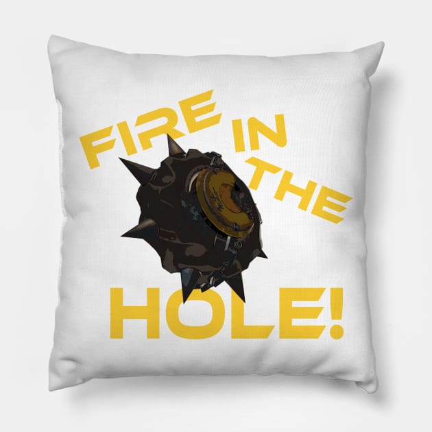 Junkrat Fire in the hole Pillow by Genessis