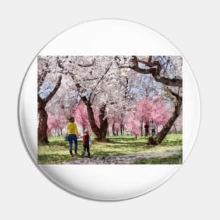 Spring - Lovely Spring Day For a Walk Pin