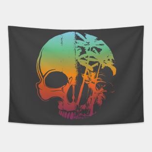 Tropical Skull Tapestry