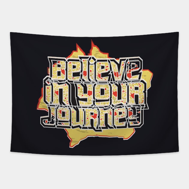 Believe In Your Journey Tapestry by T-Shirt Attires