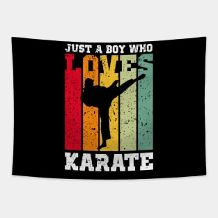 just a boy who loves karate Tapestry