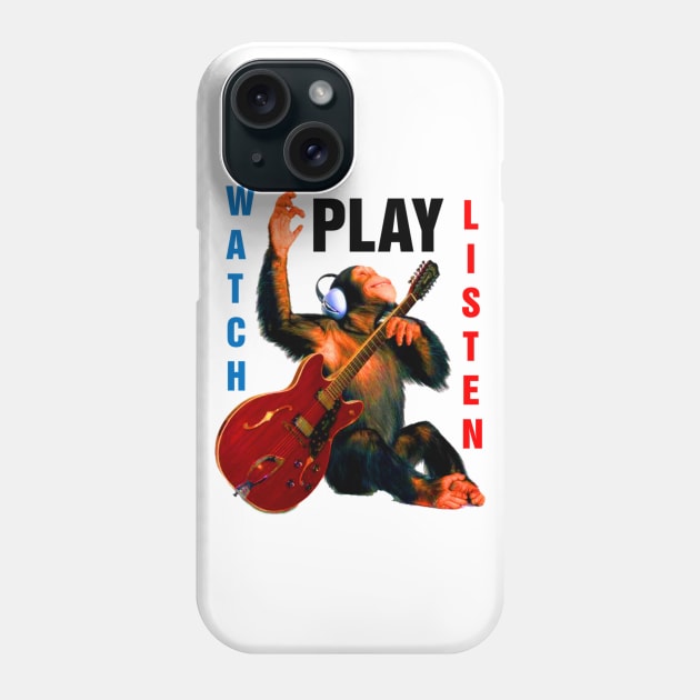 Play watch listen Phone Case by richercollections