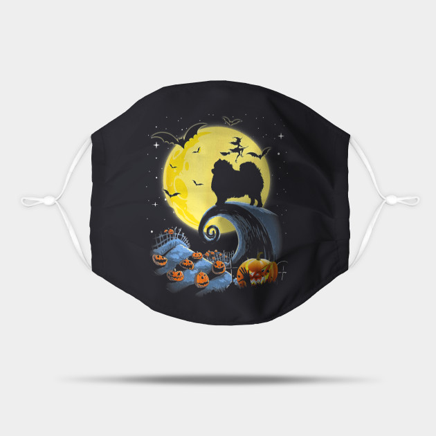 Pomeranian Dog And Moon Funny Halloween Costume - Pomeranian Halloween