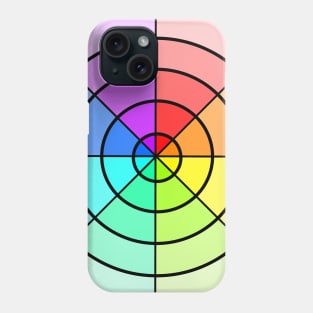 Light Coloured Rainbow Circle Phone Case