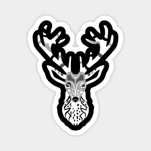 deer head art Magnet