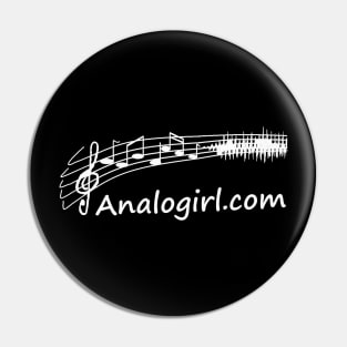 Analogirl - White Pin