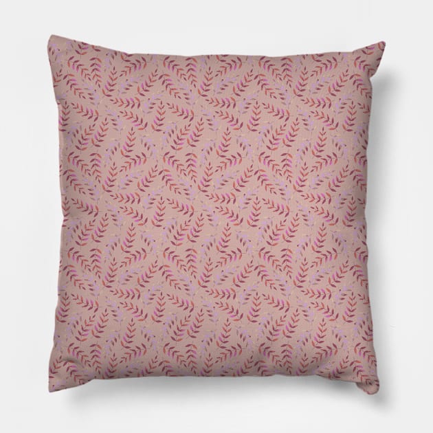 Leaf pattern VI Pillow by Sinmara