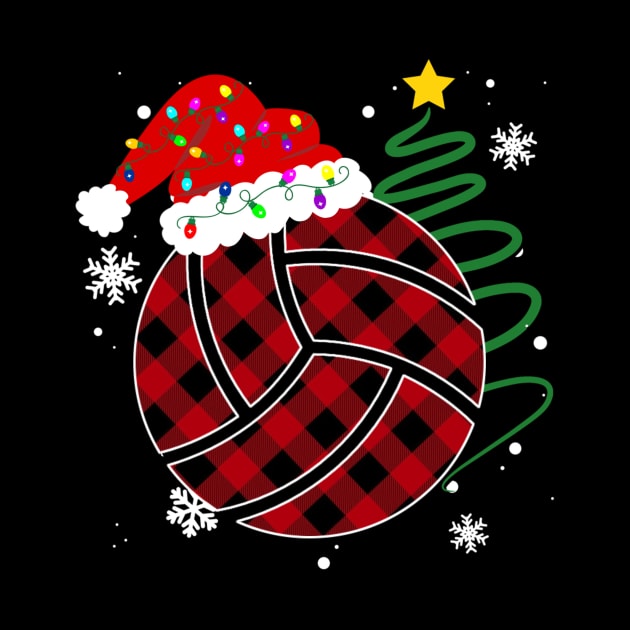 Buffalo Red Plaid Volleyball Christmas Sport Xmas Pajama by Sincu