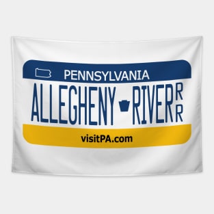 Allegheny River Recreational River license plate Tapestry