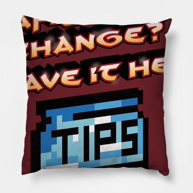 Tips Pillow by CrawfordFlemingDesigns