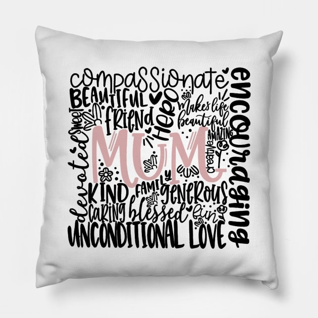 Mums Day Pillow by wolulas