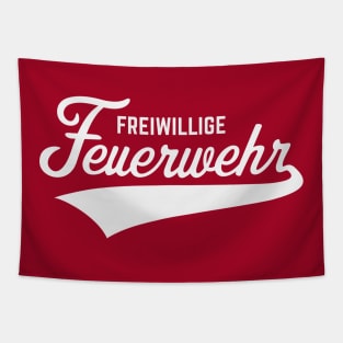 Freiwillige Feuerwehr (Schriftzug / White) Tapestry