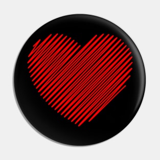 Heart shape valentines day love design Pin