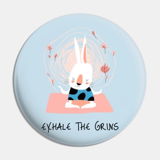 Exhale the Grins Face Yoga Pin