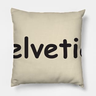 Helvetica Sans Pillow