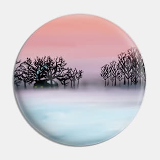 Winter Landscape Pin