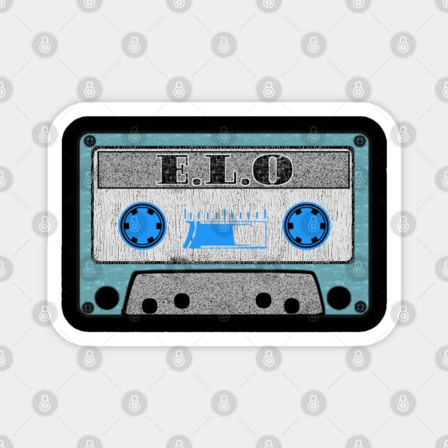 elo blue cassette Magnet by toemangaa