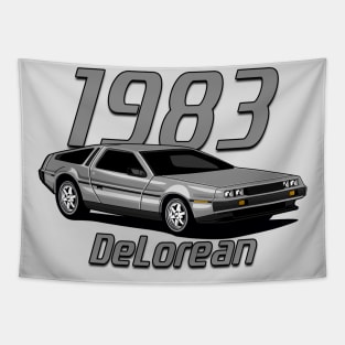 1983 DeLorean Car Fanart Tapestry