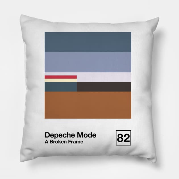 A Broken Frame / Minimal Style Graphic Artwork Pillow by saudade