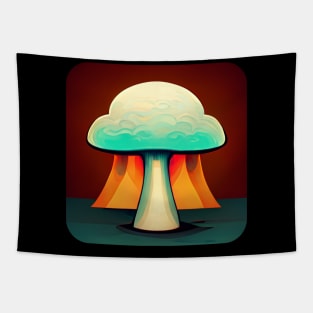 Nuclear mushroom blast Tapestry