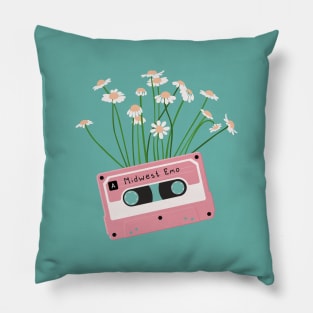 Cassette Tape Midwest Emo Music Pillow