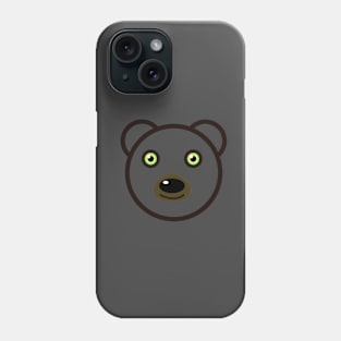 Bear circle face Phone Case