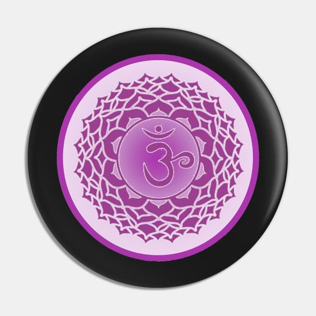 The Purple Haze of the Crown Chakra- Light Purple Pin by EarthSoul