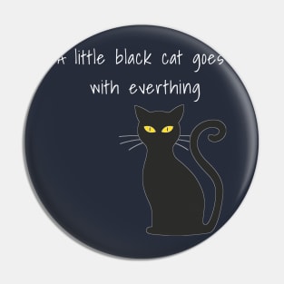 A little black cat goes with everthing | Cat | Meow Pin