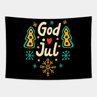 Hand drawn christmas wishes lettering Tapestry