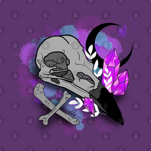 Raven skull by CraftKrazie