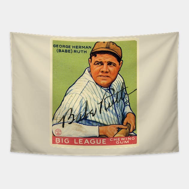 Babe Ruth Tapestry by Juantamad