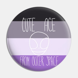 Cute Ace From Outer Space Pin