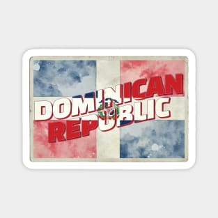 The Dominican Republic Vintage style retro souvenir Magnet