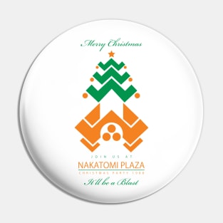 Die Hard Nakatomi Plaza Christmas Party Invite Pin