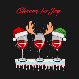 Merry Christmas: Cheers to joy | Sip, sparkle, enjoy T-Shirt