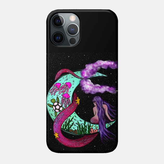 Mermaid on the Moon - Mermaid - Phone Case